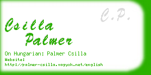 csilla palmer business card